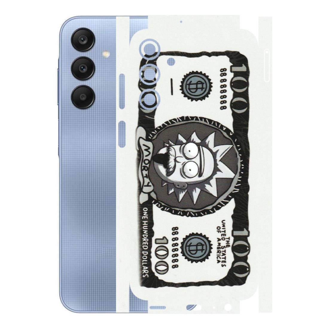 Samsung A/S Series Phone Skins (All Models) - Rick And Morty Hundred Dollar Anime - Matte Finish (M-161) Samsung Galaxy A15 (5G)