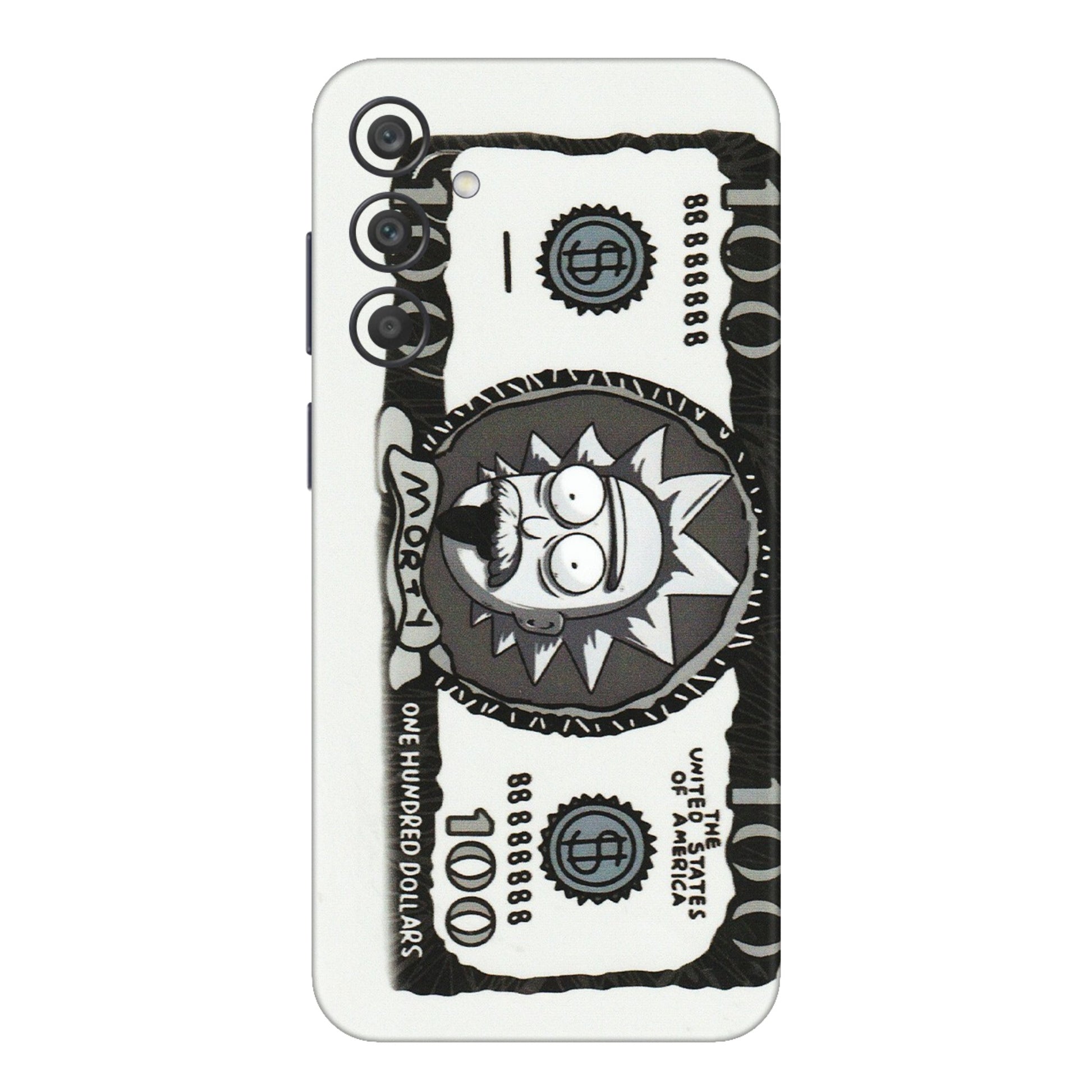 Samsung A/S Series Phone Skins (All Models) - Rick And Morty Hundred Dollar Anime - Matte Finish (M-161) Samsung Galaxy A15 (5G)