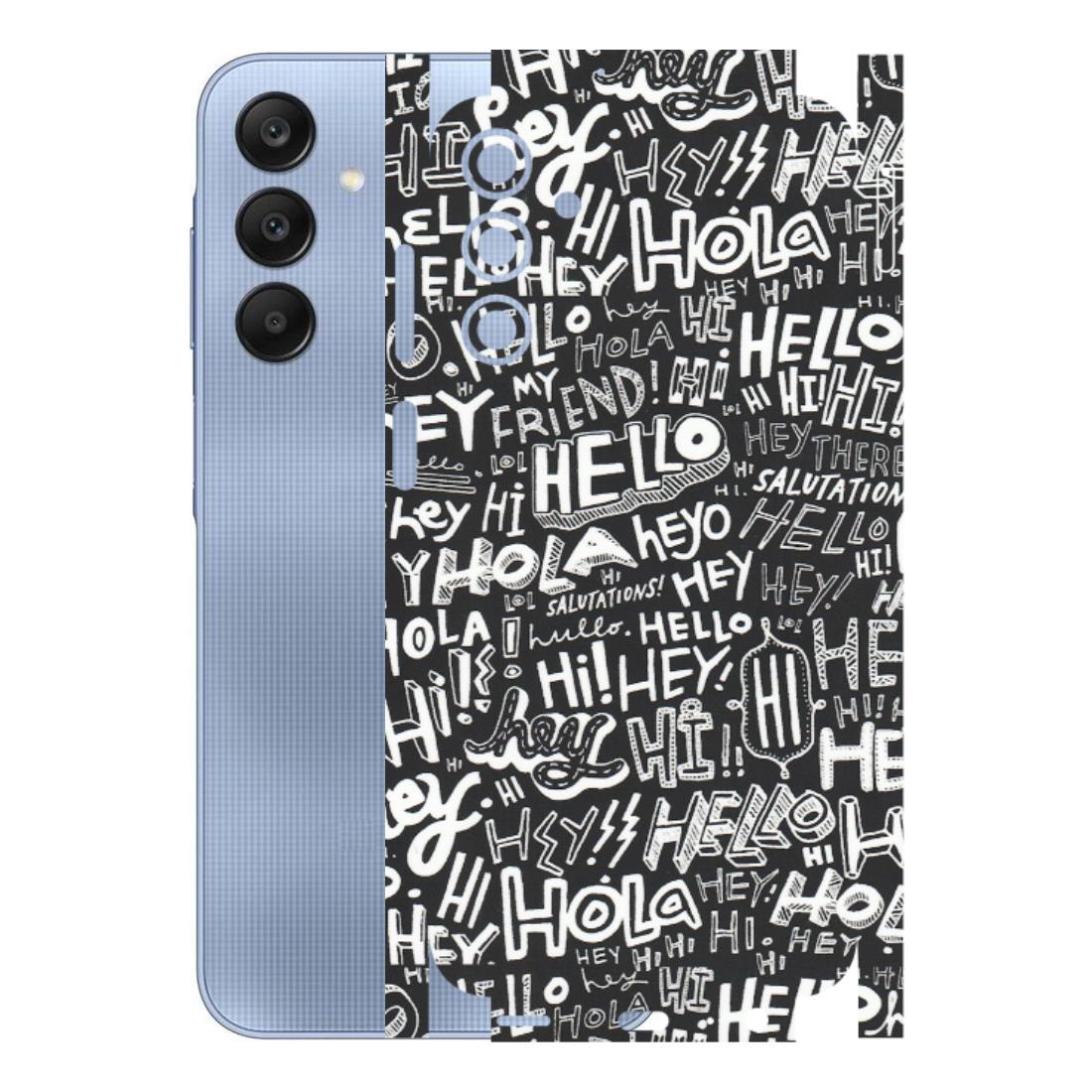 Samsung A/S Series Phone Skins (All Models) - Hi Hello Doodles - Matte Finish (M-25) Samsung Galaxy A15 (5G)