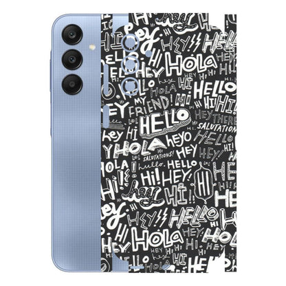 Samsung A/S Series Phone Skins (All Models) - Hi Hello Doodles - Matte Finish (M-25) Samsung Galaxy A15 (5G)