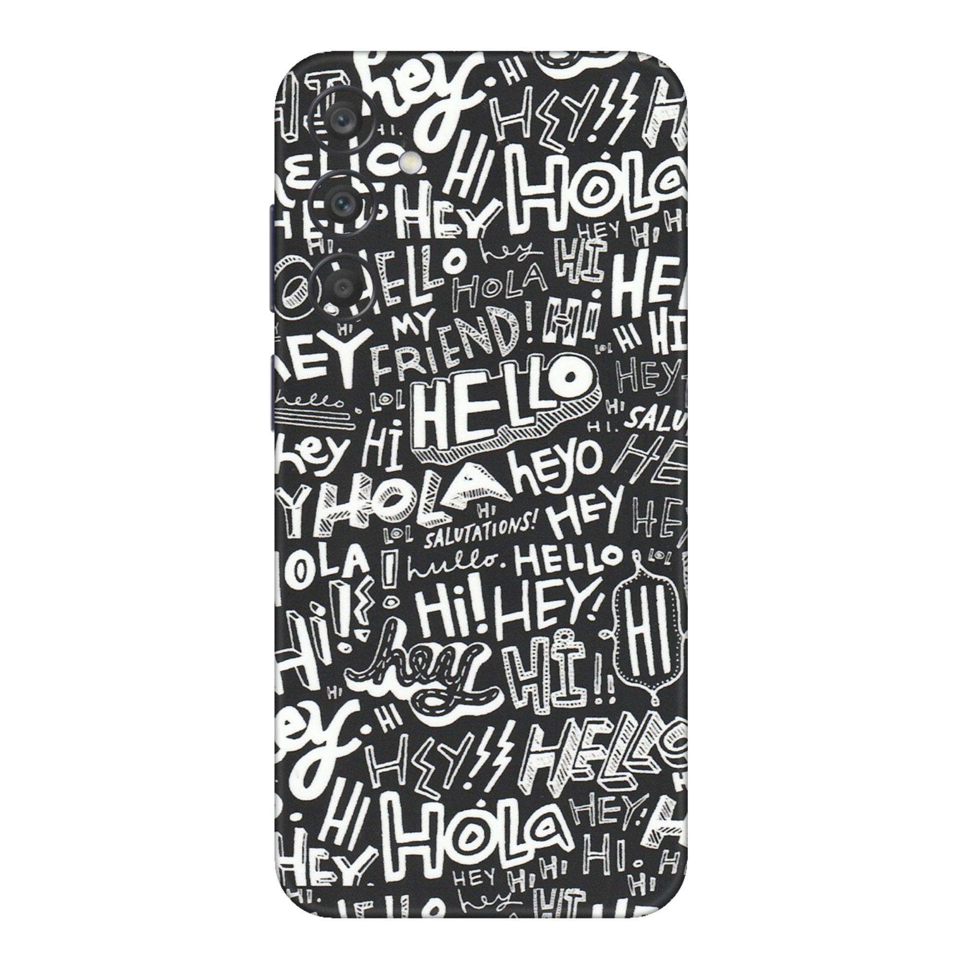 Samsung A/S Series Phone Skins (All Models) - Hi Hello Doodles - Matte Finish (M-25) Samsung Galaxy A15 (5G)