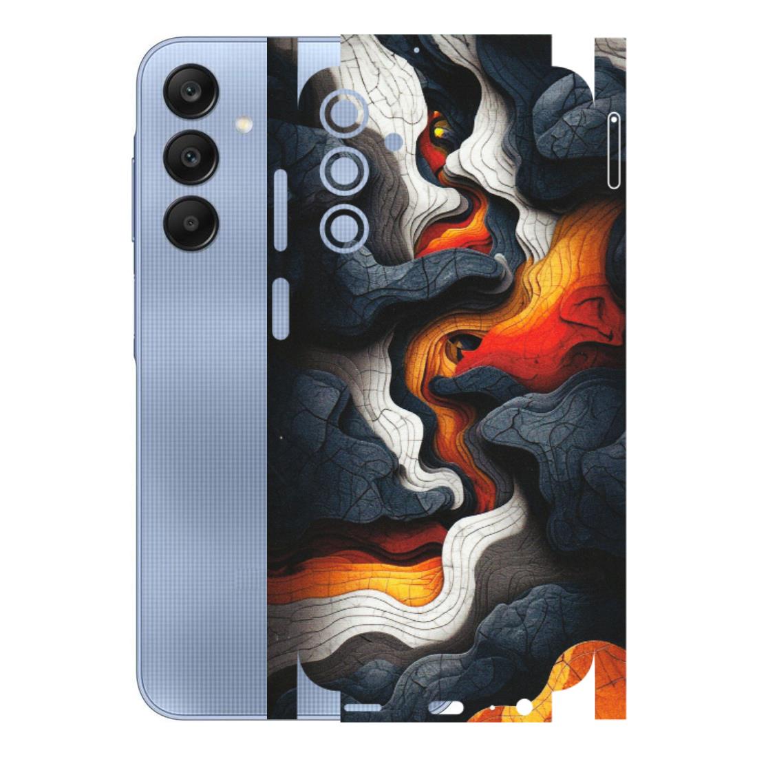 Samsung A/S Series Phone Skins (All Models) - Abstract Volcanic Layers - Matte Finish (M-52) Samsung Galaxy A15 (5G)