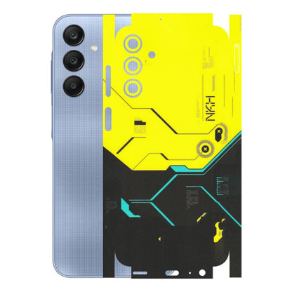 Samsung A/S Series Phone Skins (All Models) - Black Yellow Technica - Matte Finish (M-53) Samsung Galaxy A15 (5G)