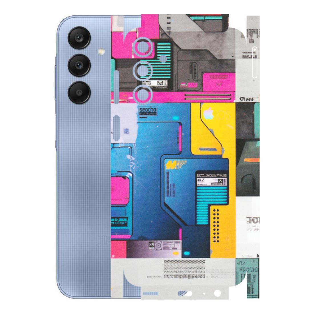 Samsung A/S Series Phone Skins (All Models) - Colourfull Motherboard Internals - Matte Finish (M-55) Samsung Galaxy A15 (5G)
