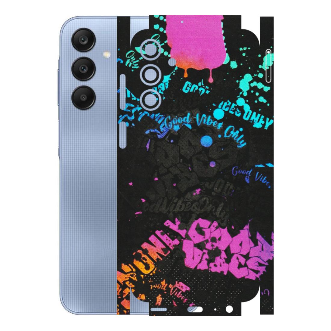 Samsung A/S Series Phone Skins (All Models) - Majestic Black Vibes - Matte Finish (M-62) Samsung Galaxy A15 (5G)