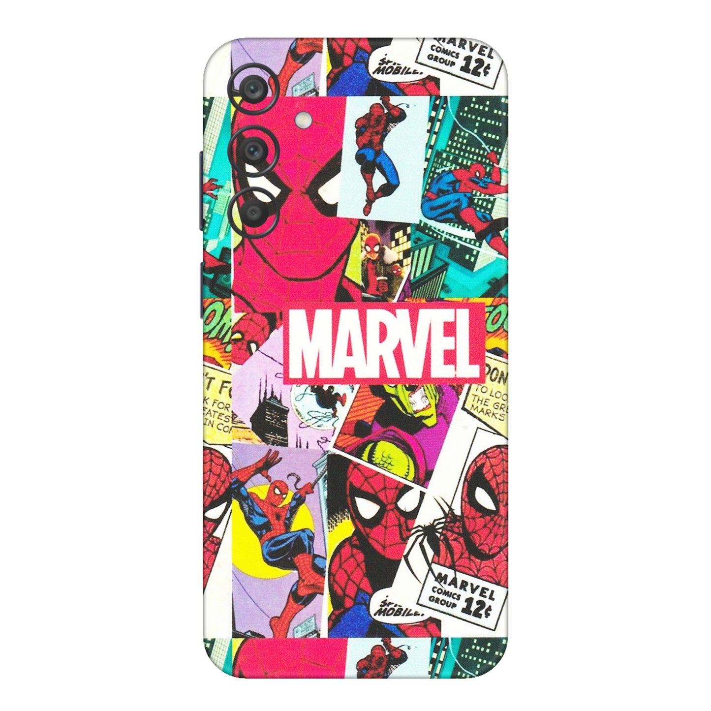 Samsung A/S Series Phone Skins (All Models) - Marvel Comic Spiderman Grafitti - Matte Finish (M-72) Samsung Galaxy A15 (5G)