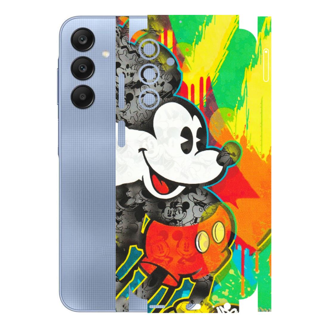 Samsung A/S Series Phone Skins (All Models) - Multiple Mickey With Colourful Texture - Matte Finish (M-84) Samsung Galaxy A15 (5G)