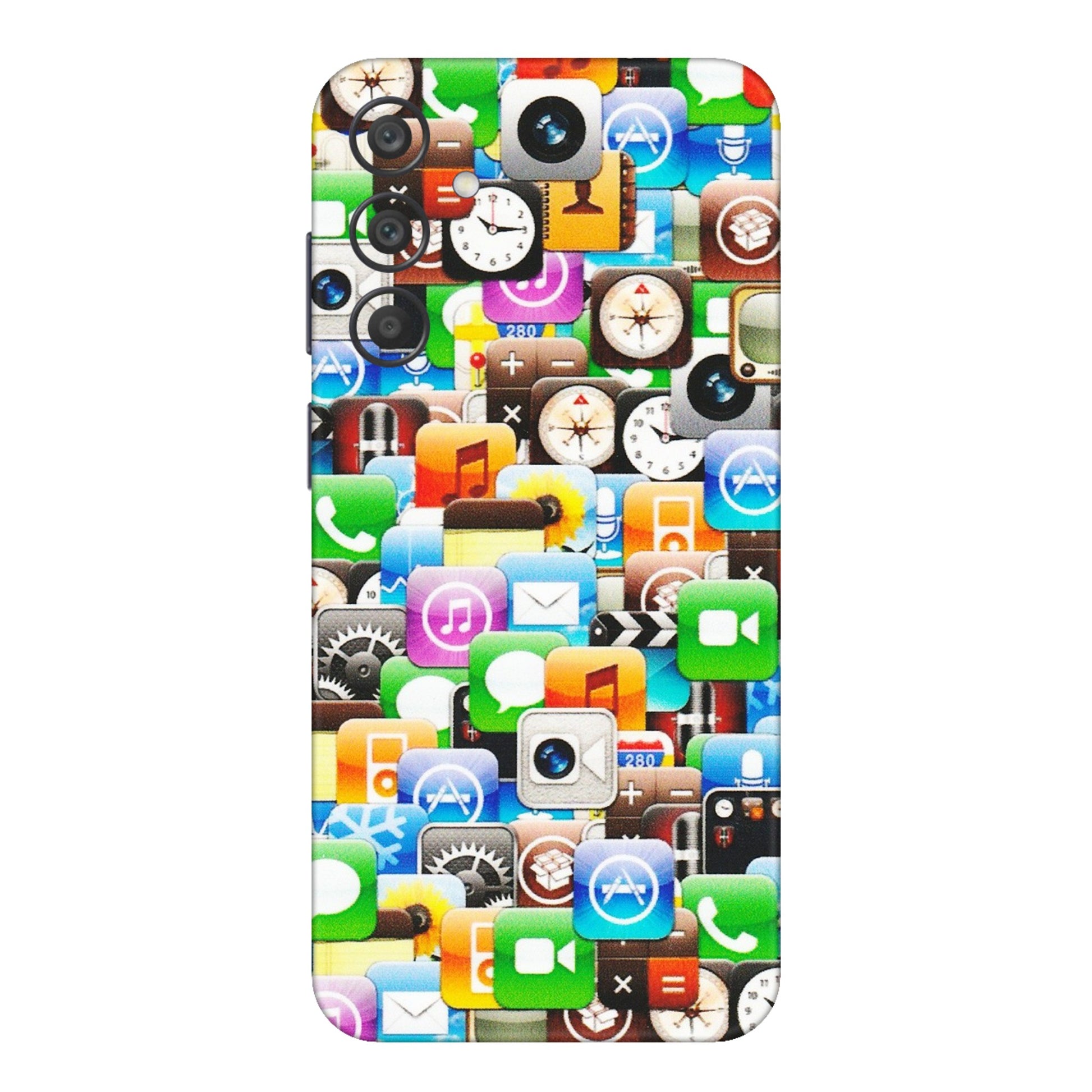 Samsung A/S Series Phone Skins (All Models) - All Apple Icons - Matte Finish (M-93) Samsung Galaxy A15 (5G)