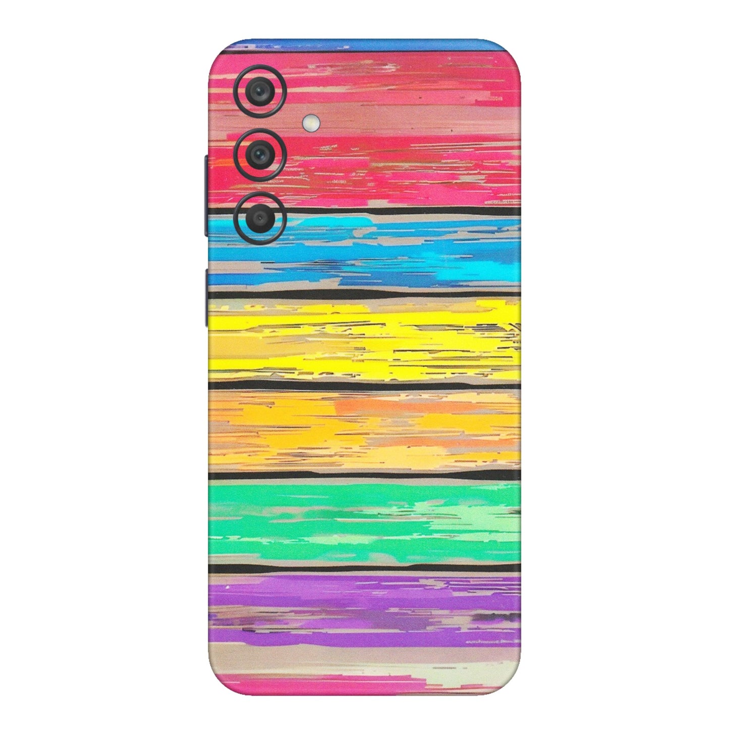 Samsung A/S Series Phone Skins (All Models) - Multi Colour Wooden Wall - Matte Finish (M-96) Samsung Galaxy A15 (5G)