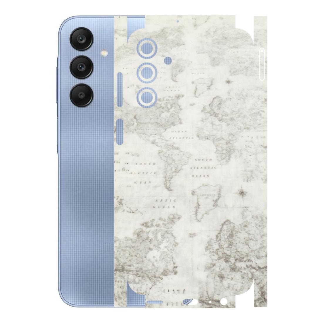 Samsung A/S Series Phone Skins (All Models) - World Travel Map - Transparent Finish (T-04) Samsung Galaxy A15 (5G)