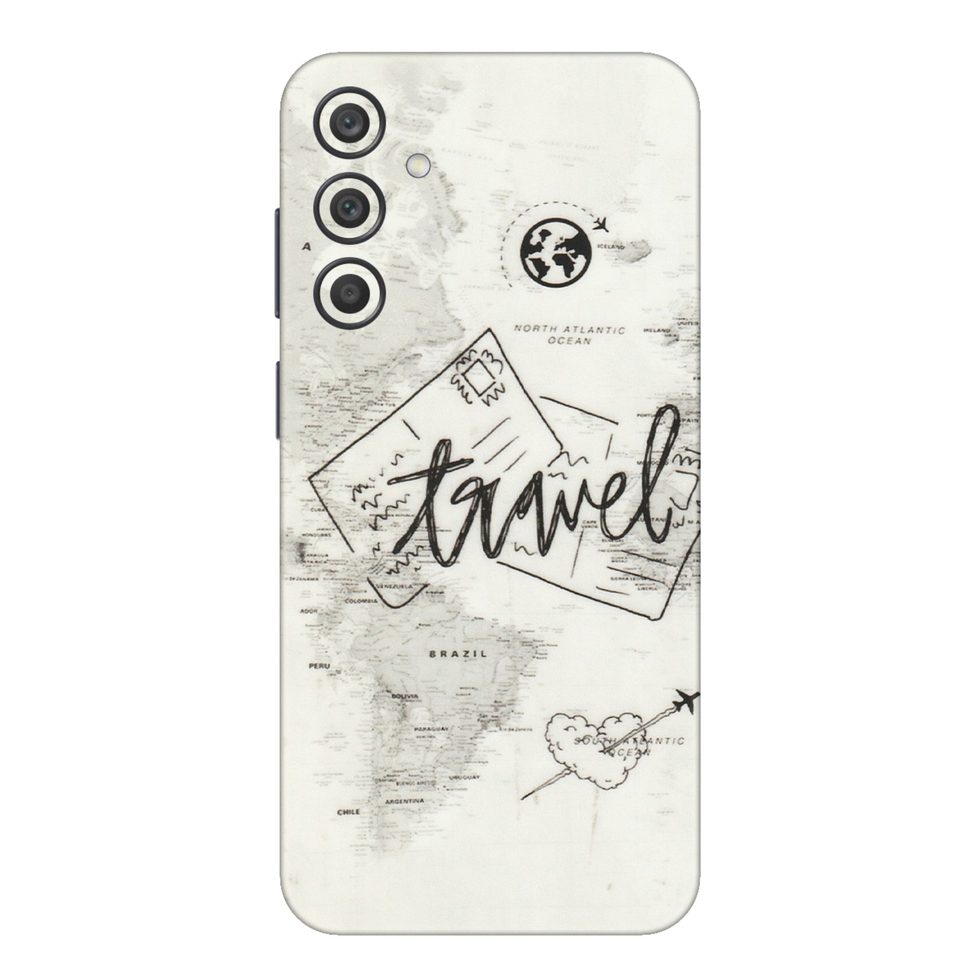 Samsung A/S Series Phone Skins (All Models) - Travel Ticket - Transparent Finish (T-06) Samsung Galaxy A15 (5G)