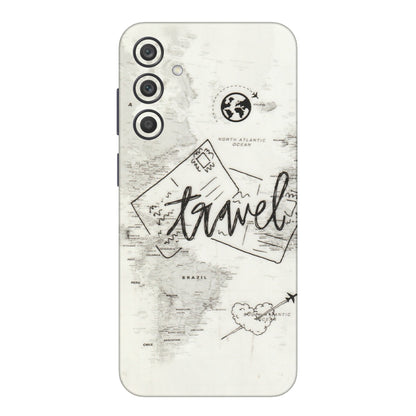 Samsung A/S Series Phone Skins (All Models) - Travel Ticket - Transparent Finish (T-06) Samsung Galaxy A15 (5G)