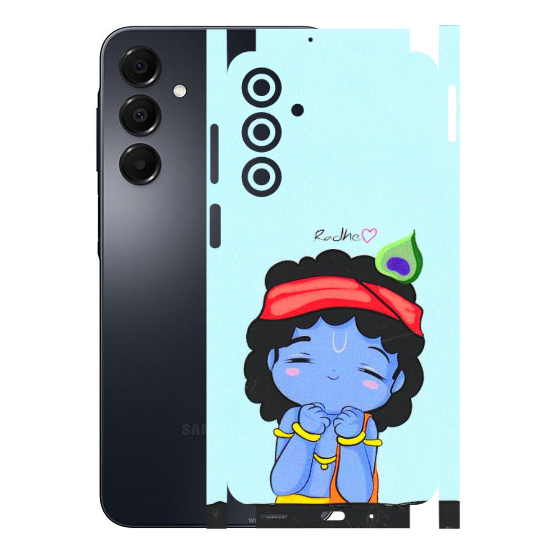 Samsung A/S Series Phone Skins (All Models) - Radhe Radhe Cute Toon - 3D Embossed Finish (L-05) Samsung Galaxy A16