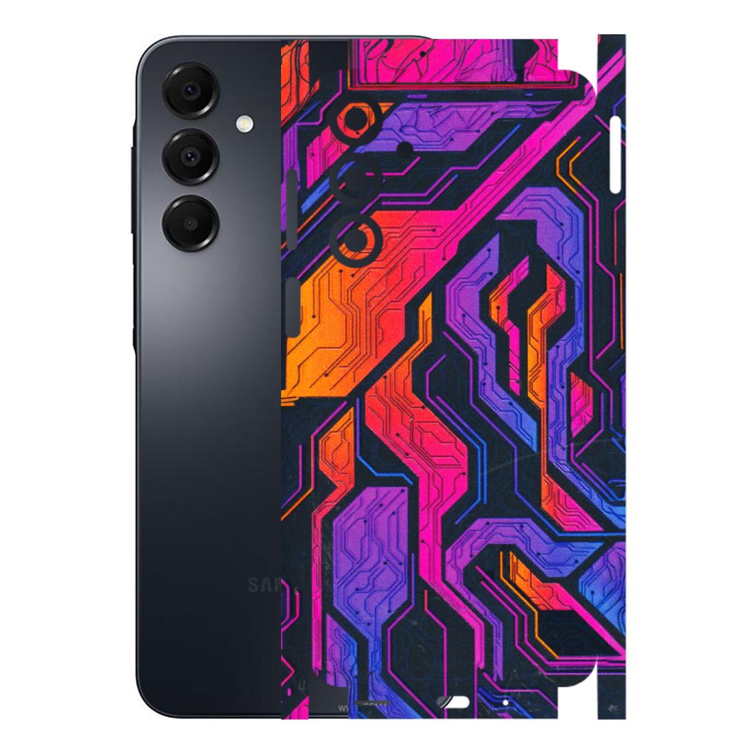 Samsung A/S Series Phone Skins (All Models) - Tech Circuits Futuristic - 3D Embossed Finish (L-07) Samsung Galaxy A16
