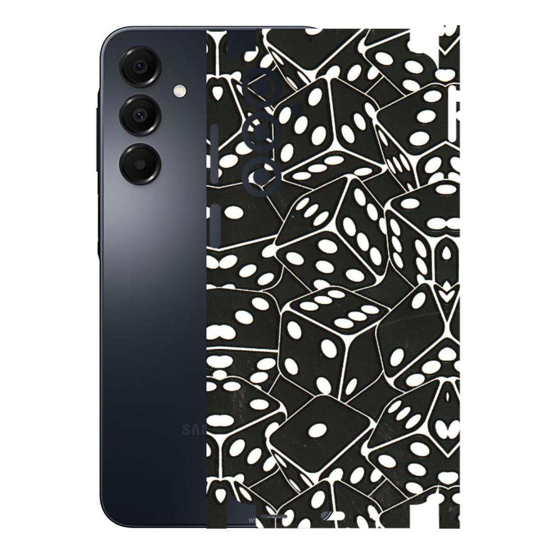 Samsung A/S Series Phone Skins (All Models) - Big Black Dices - 3D Embossed Finish (L-106) Samsung Galaxy A16