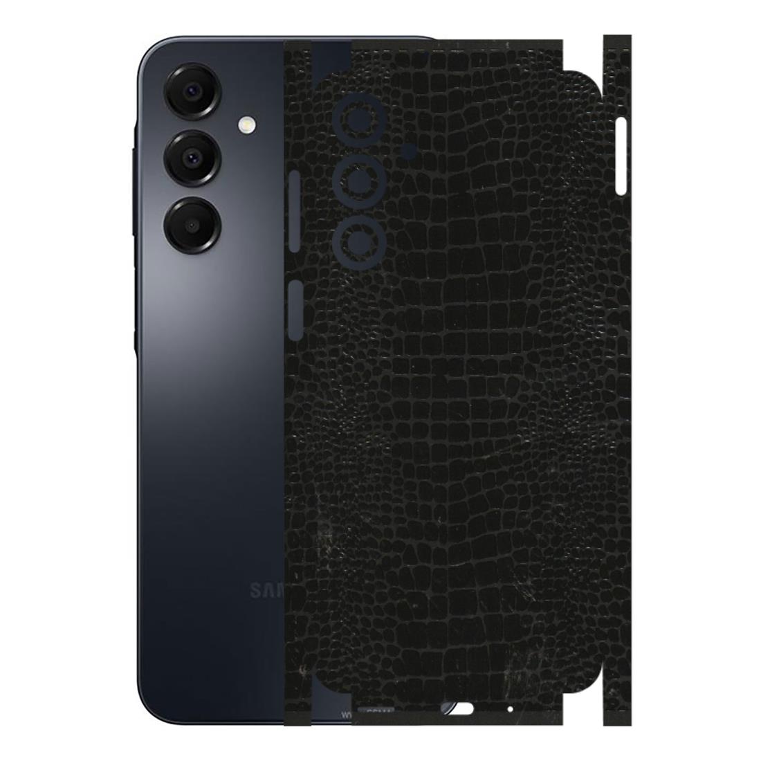 Samsung A/S Series Phone Skins (All Models) - Snake Leather Black - 3D Embossed Finish (L-107) Samsung Galaxy A16