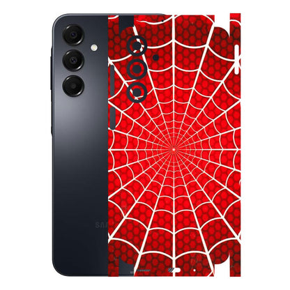 Samsung A/S Series Phone Skins (All Models) - Classic Spidey Web - 3D Embossed Finish (L-115) Samsung Galaxy A16