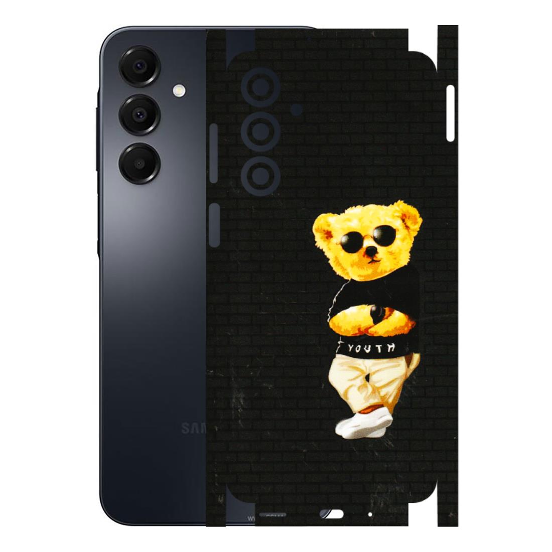 Samsung A/S Series Phone Skins (All Models) - Classy Teddy Bear - 3D Embossed Finish (L-116) Samsung Galaxy A16