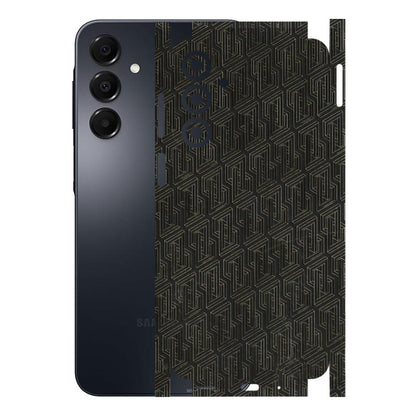 Samsung A/S Series Phone Skins (All Models) - Black Abstract Pattern - 3D Embossed Finish (L-117) Samsung Galaxy A16