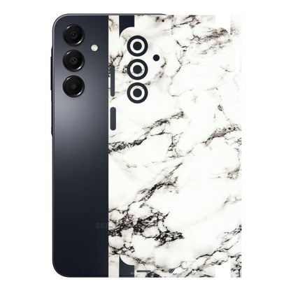 Samsung A/S Series Phone Skins (All Models) - Black and White Marble Texture - 3D Embossed Finish (L-124) Samsung Galaxy A16
