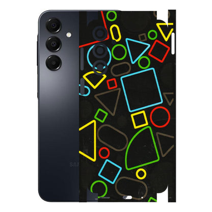 Samsung A/S Series Phone Skins (All Models) - Black Shapes - 3D Embossed Finish (L-131) Samsung Galaxy A16