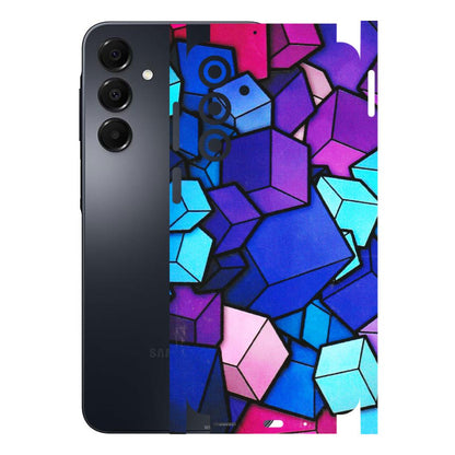 Samsung A/S Series Phone Skins (All Models) - Cube Doodle - 3D Embossed Finish (L-141) Samsung Galaxy A16