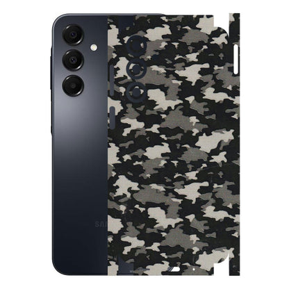 Samsung A/S Series Phone Skins (All Models) - Black/Grey Camoflaunge - 3D Embossed Finish (L-142) Samsung Galaxy A16