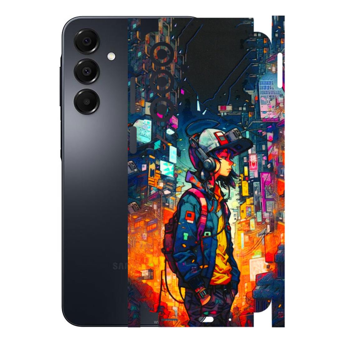 Samsung A/S Series Phone Skins (All Models) - Street Anime Guy - 3D Embossed Finish (L-158) Samsung Galaxy A16