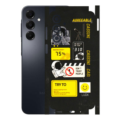 Samsung A/S Series Phone Skins (All Models) - Black Cassini - 3D Embossed Finish (L-161) Samsung Galaxy A16