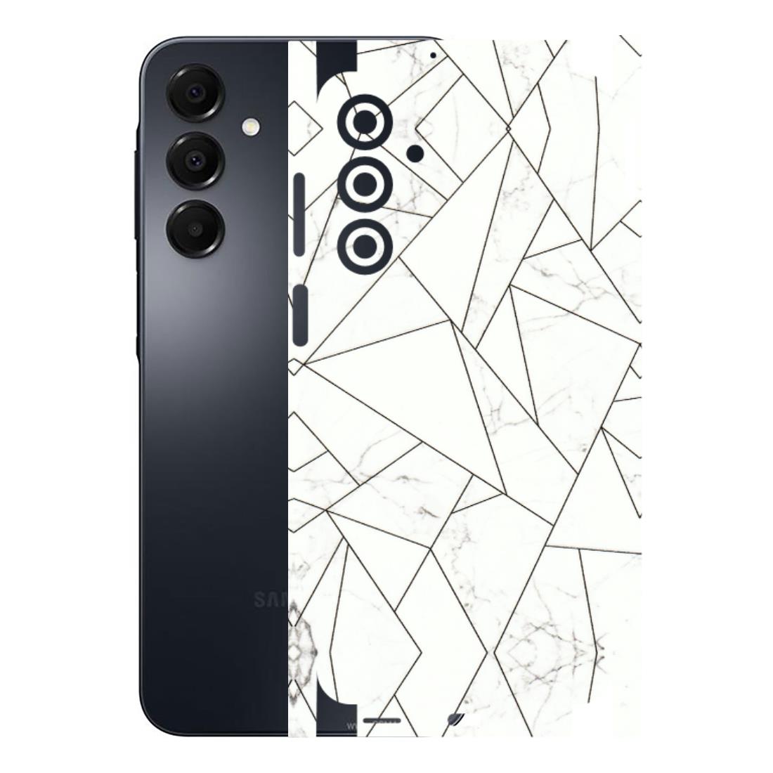 Samsung A/S Series Phone Skins (All Models) - Luxury White Marble Effect - 3D Embossed Finish (L-168) Samsung Galaxy A16