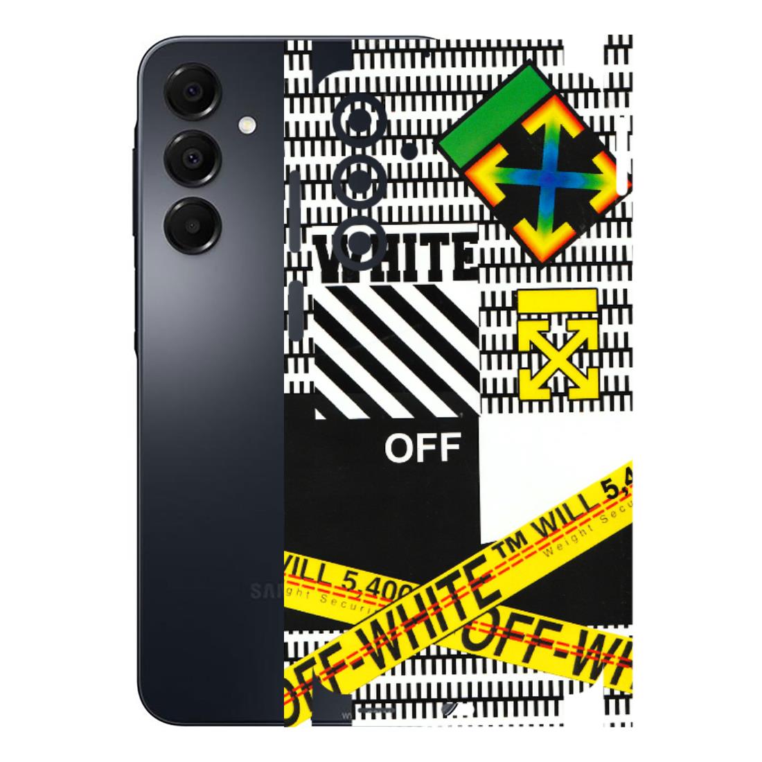 Samsung A/S Series Phone Skins (All Models) - White Off Abstract - 3D Embossed Finish (L-172) Samsung Galaxy A16