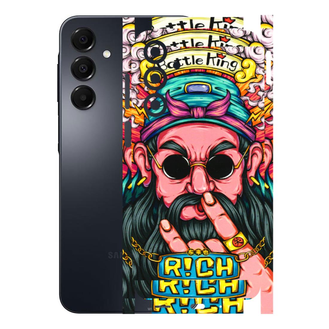 Samsung A/S Series Phone Skins (All Models) - Battle King Dude Face - 3D Embossed Finish (L-178) Samsung Galaxy A16