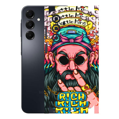 Samsung A/S Series Phone Skins (All Models) - Battle King Dude Face - 3D Embossed Finish (L-178) Samsung Galaxy A16