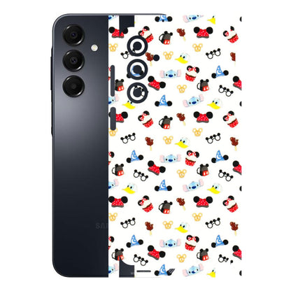 Samsung A/S Series Phone Skins (All Models) - Minnie Mouse & Donald Doodles s - 3D Embossed Finish (L-194) Samsung Galaxy A16