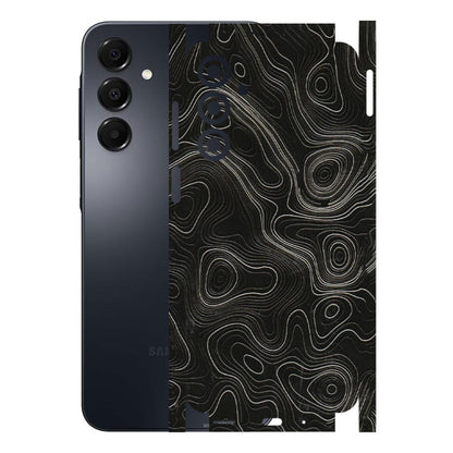 Samsung A/S Series Phone Skins (All Models) - Black Swirl - 3D Embossed Finish (L-196) Samsung Galaxy A16