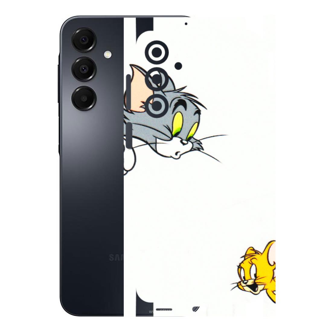 Samsung A/S Series Phone Skins (All Models) - Cute Tom And Jerry - 3D Embossed Finish (L-220) Samsung Galaxy A16