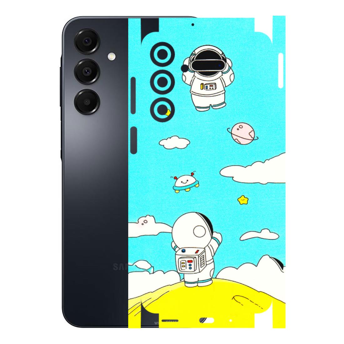 Samsung A/S Series Phone Skins (All Models) - Blue Skies Astro Float - 3D Embossed Finish (L-230) Samsung Galaxy A16