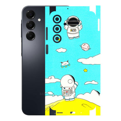 Samsung A/S Series Phone Skins (All Models) - Blue Skies Astro Float - 3D Embossed Finish (L-230) Samsung Galaxy A16