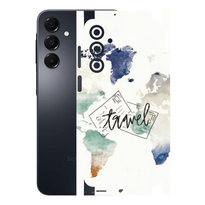 Samsung A/S Series Phone Skins (All Models) - Travel The World - 3D Embossed Finish (L-232) Samsung Galaxy A16