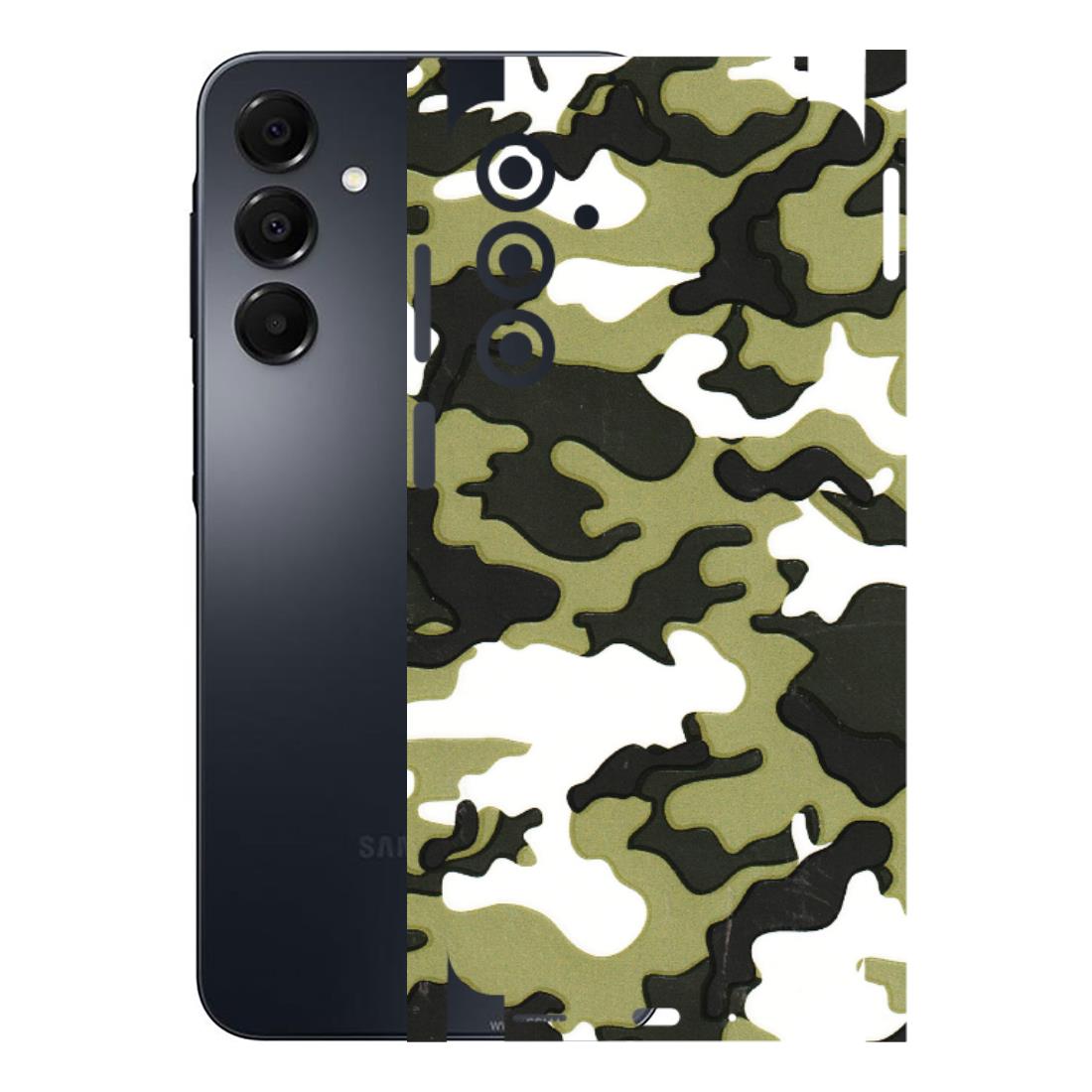 Samsung A/S Series Phone Skins (All Models) - Camouflages White And Green - 3D Embossed Finish (L-243) Samsung Galaxy A16