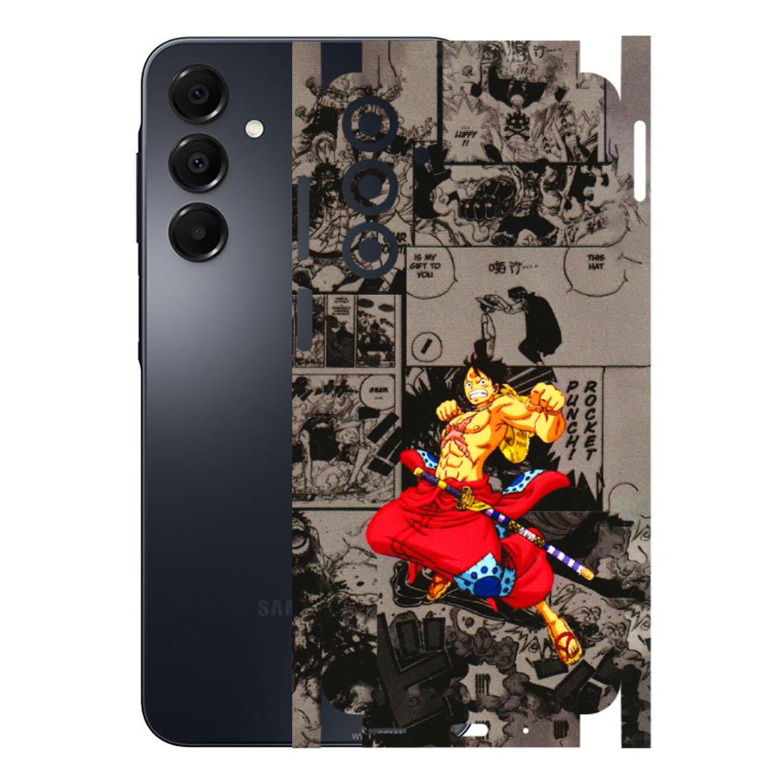 Samsung A/S Series Phone Skins (All Models) - One Piece Rocket Punch Manga - 3D Embossed Finish (L-25) Samsung Galaxy A16