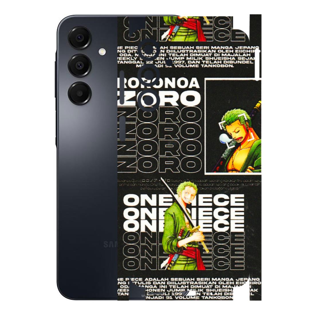 Samsung A/S Series Phone Skins (All Models) - One Piece Zoro - 3D Embossed Finish (L-250) Samsung Galaxy A16