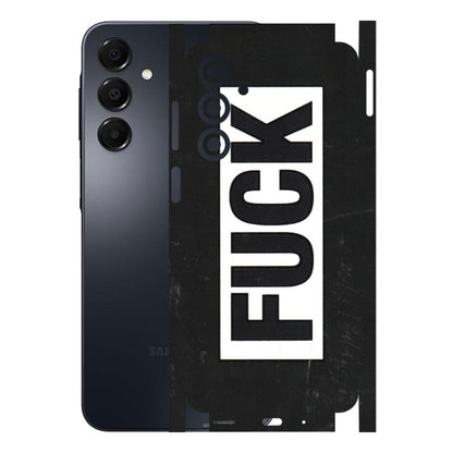 Samsung A/S Series Phone Skins (All Models) - The F Word - 3D Embossed Finish (L-255) Samsung Galaxy A16