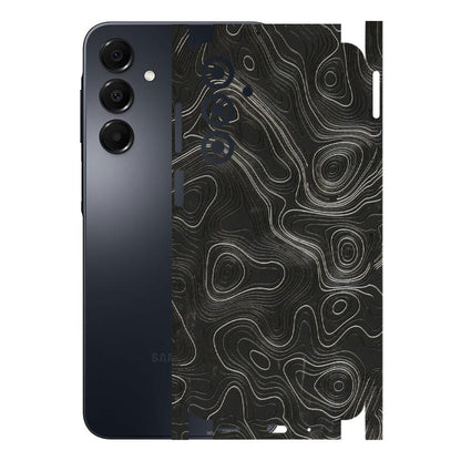 Samsung A/S Series Phone Skins (All Models) - Abstract White Line Map - 3D Embossed Finish (L-269) Samsung Galaxy A16