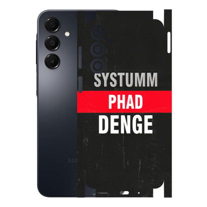 Samsung A/S Series Phone Skins (All Models) - Systumm Phad Denge - 3D Embossed Finish (L-278) Samsung Galaxy A16
