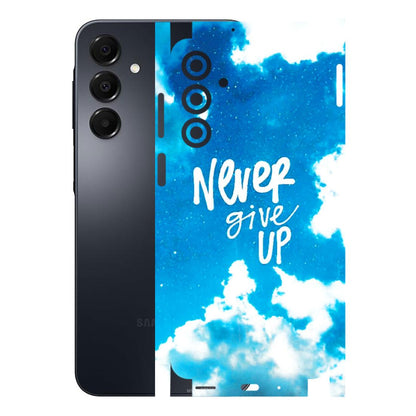 Samsung A/S Series Phone Skins (All Models) - Never Give Up - 3D Embossed Finish (L-279) Samsung Galaxy A16