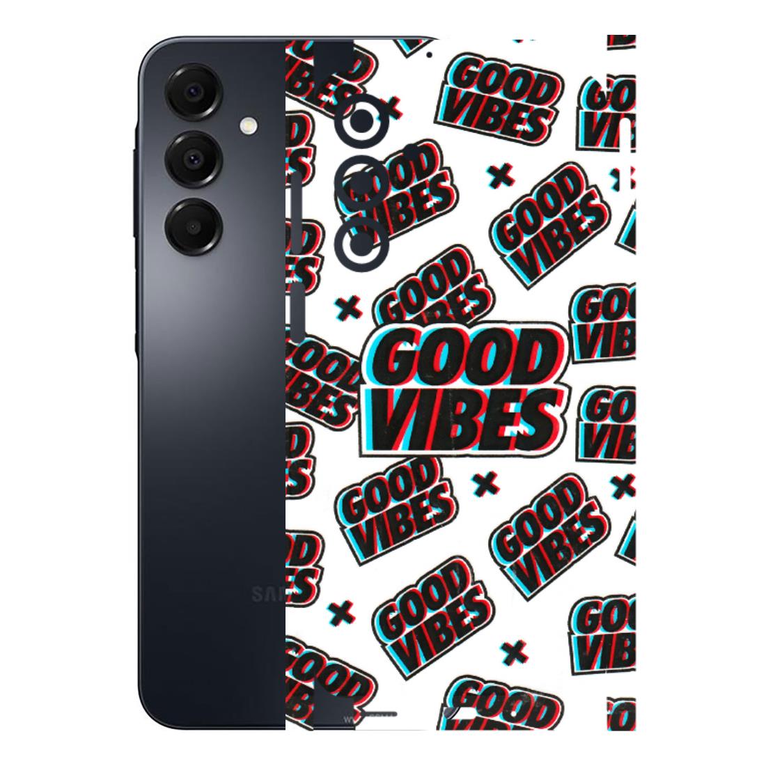 Samsung A/S Series Phone Skins (All Models) - Good Vibes - 3D Embossed Finish (L-282) Samsung Galaxy A16