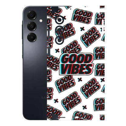 Samsung A/S Series Phone Skins (All Models) - Good Vibes - 3D Embossed Finish (L-282) Samsung Galaxy A16