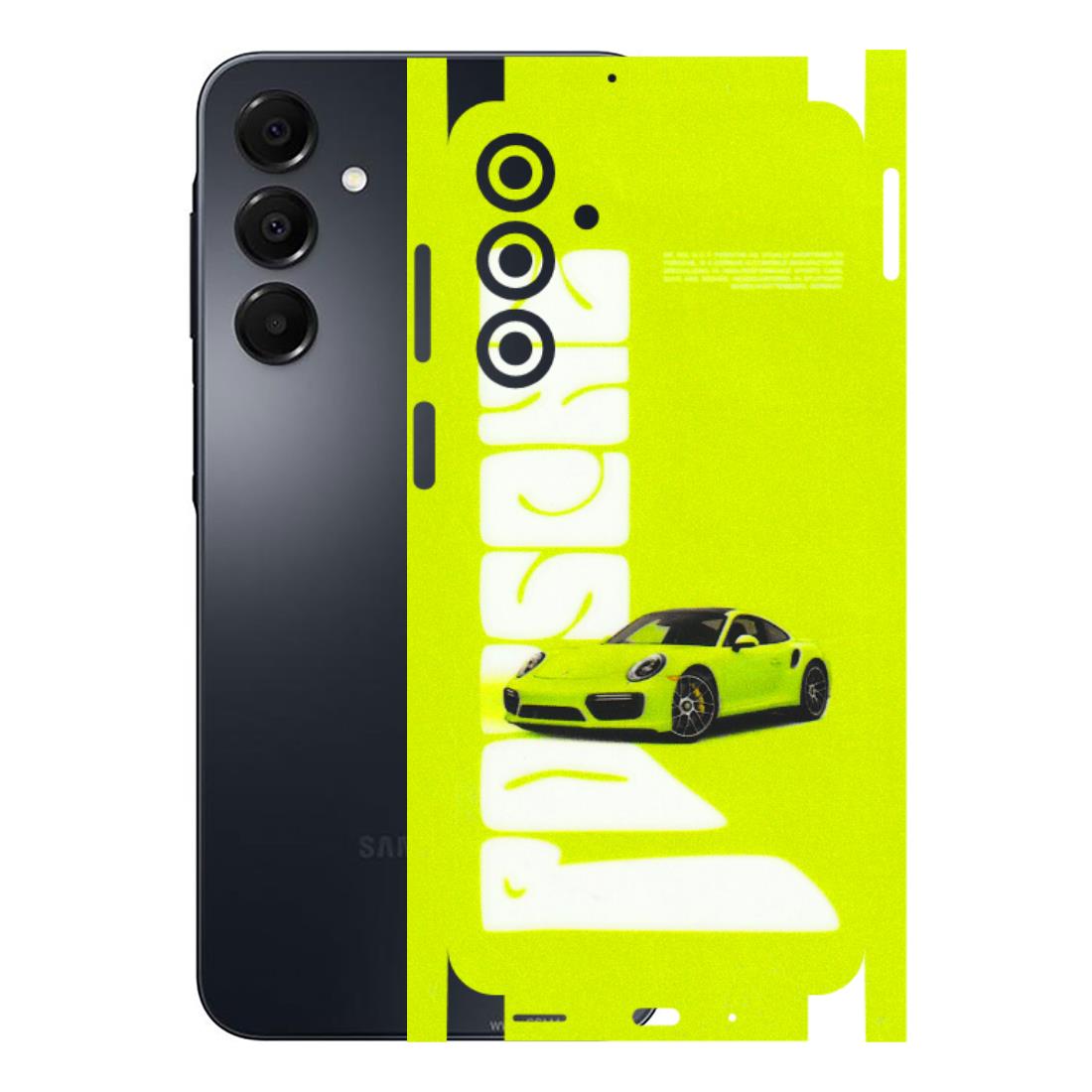Samsung A/S Series Phone Skins (All Models) - Lime Green Porche - 3D Embossed Finish (L-30) Samsung Galaxy A16