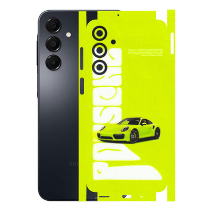 Samsung A/S Series Phone Skins (All Models) - Lime Green Porche - 3D Embossed Finish (L-30) Samsung Galaxy A16